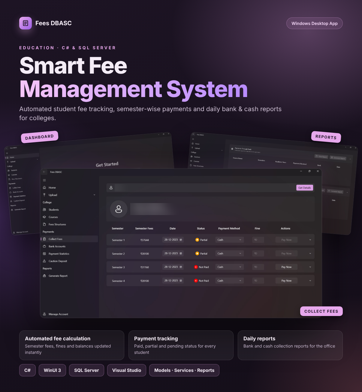 Smart-Fee-Management-System-C-SQL