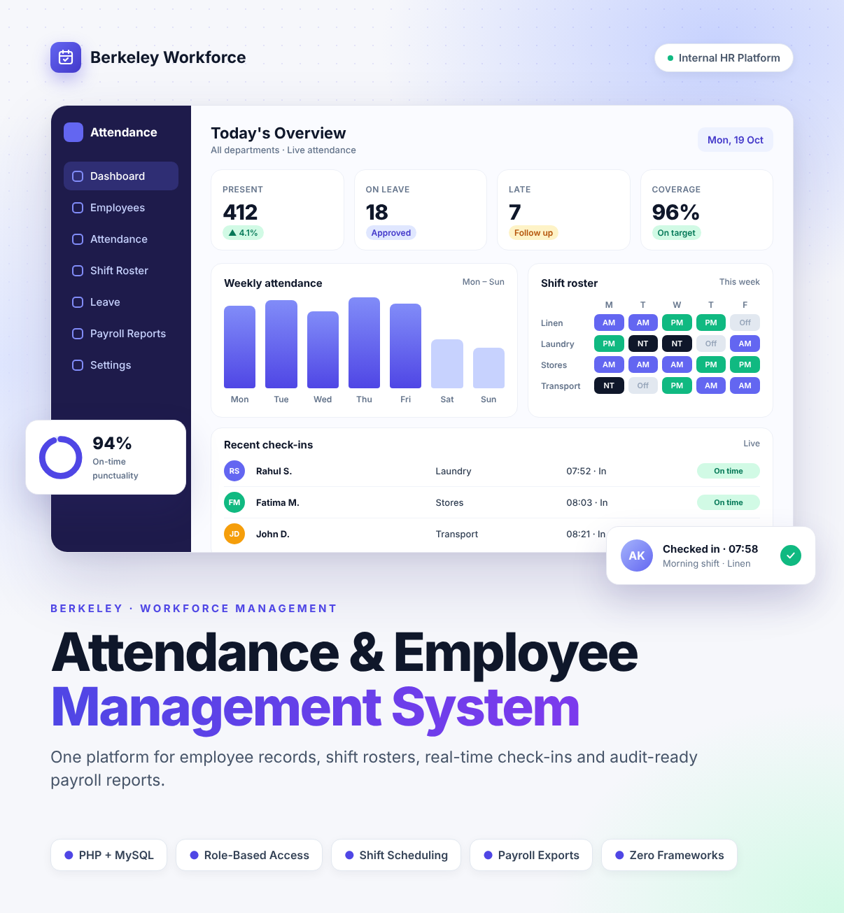 Attendance Management System Berkeley